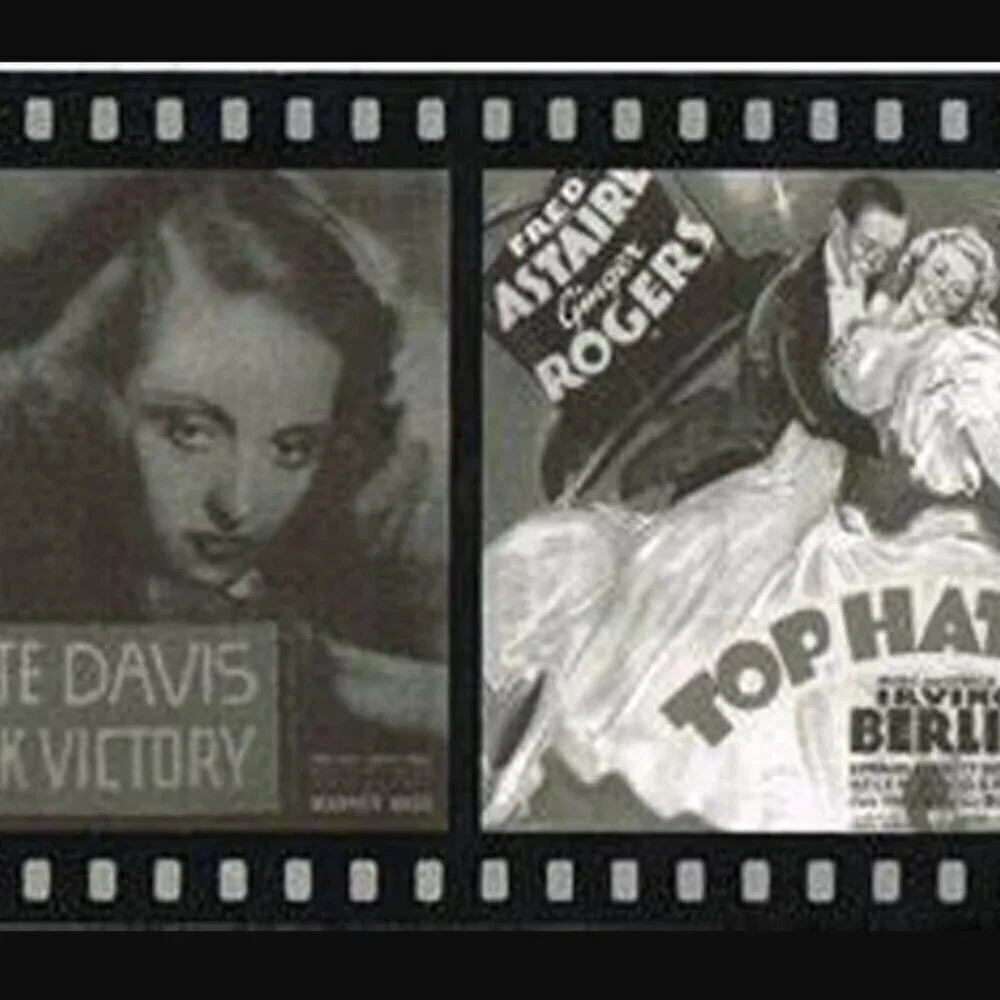 Old Hollywood Film Strip Movie Posters Wallpaper Border